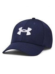 Under Armour Czapka "Blitzing" w kolorze granatowym rozmiar: L/XL. Niebieskie czapki z daszkiem Under Armour, bez wzorów, z materiału. Za 87.81 zł.