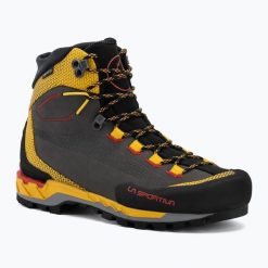 Buty wysokogórskie męskie La Sportiva Trango Tech Leather GTX. Czarne buty turystyczne La Sportiva, bez wzorów, z gore-texu, przed kolano, bez zapięcia, wspinaczkowe, gore-tex. Za 1,350.70 zł.