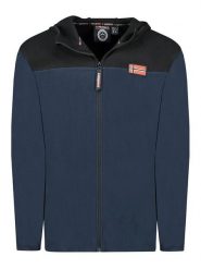 Geographical Norway Kurtka polarowa "Uniclerc" w kolorze granatowym rozmiar: L. Niebieskie kurtki Geographical Norway, l, bez wzorów, z polaru, bez kaptura. Za 100.99 zł.
