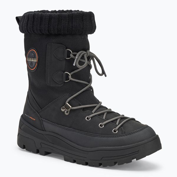 Śniegowce męskie Napapijri Herb. Czarne śniegowce Napapijri, bez zapięcia. W wyprzedaży za 549.99 zł.