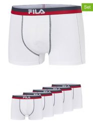 Fila Bokserki (5 par) w kolorze białym rozmiar: M. Białe bokserki Fila, m, bez wzorów. Za 108.99 zł.