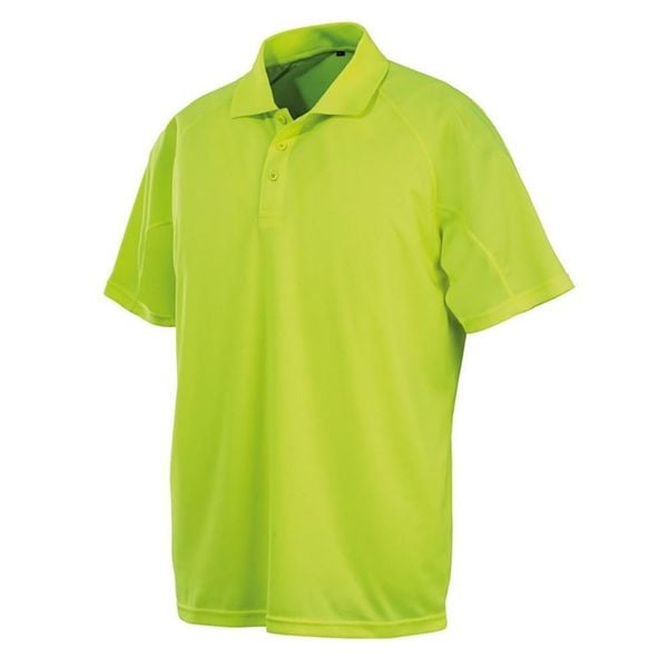 Męska Koszulka Polo Impact Performance Aircool. Żółte koszulki polo SPIRO, m, bez wzorów, bez kołnierzyka, bez ramiączek. Za 52.99 zł.