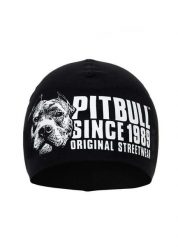 Czapka męska Pitbull Hilltop II. Czarne odzież kompresyjna PITBULL, m, bez wzorów, z bawełny. Za 49.00 zł.