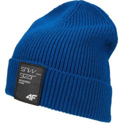 Czapka męska CAM250 - granat. Niebieskie czapki zimowe marki 4F. W wyprzedaży za 29.99 zł.