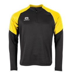 Bluza dresowa 1/4 zip Stanno Bolt. Czarne bluzy bez kaptura STANNO, xl, bez wzorów, z dresówki, bez kaptura. Za 249.50 zł.