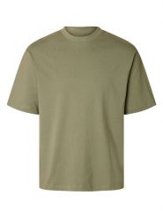 SELECTED HOMME Koszulka w kolorze khaki rozmiar: M. Brązowe bezrękawniki Selected Homme, m, bez wzorów, z bawełny, bez kołnierzyka, bez ramiączek. Za 57.47 zł.
