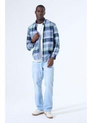 Garcia Koszula w kolorze miętowo-niebieskim rozmiar: XXL. Niebieskie koszule Garcia, xxl, bez wzorów, z bawełny, bez kołnierzyka, bez ramiączek. Za 100.28 zł.