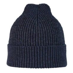 Czapka Unisex Dla Dorosłych Wełna Merino. Niebieskie czapki zimowe Buff, bez wzorów, z wełny. Za 288.99 zł.