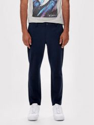 Only & Sons Chinosy Mark 22013727 Granatowy Slim Fit. Niebieskie eleganckie spodnie Only & Sons, m, z syntetyku. Za 89.99 zł.