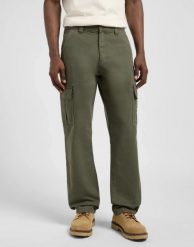 MESKIE SPODNIE LEE CARGO PANT OAK MOSS 112370611. Zielone spodnie materiałowe Lee, l, bez wzorów, z materiału. Za 219.99 zł.