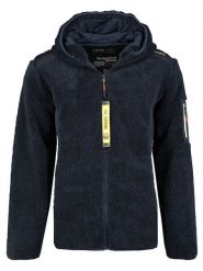 Geographical Norway Kurtka polarowa w kolorze granatowym rozmiar: M. Niebieskie kurtki Geographical Norway, m, bez wzorów, z polaru, bez kaptura. Za 161.45 zł.