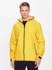 Salewa Kurtka przeciwdeszczowa Puez 28615 Żółty Regular Fit. Żółte kurtki outdoor i hardshell Salewa, l, bez wzorów, z syntetyku, bez kaptura. Za 399.99 zł.
