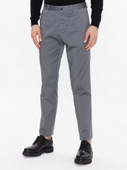 Sisley Chinosy 4JLESF023 Szary Slim Fit. Szare eleganckie spodnie Sisley, m, z bawełny. Za 189.99 zł.