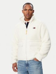 Tommy Jeans Kurtka przejściowa Essential DM0DM23227 Kremowy Regular Fit. Białe kurtki Tommy Jeans, m, bez wzorów, z jeansu, bez kaptura. Za 749.99 zł.