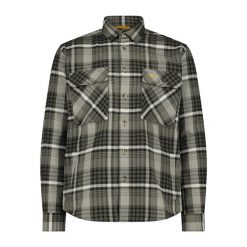 Koszula męska CMP 34S2717. Zielone koszule CMP, m, bez wzorów, z bawełny, bez kołnierzyka, bez ramiączek. Za 329.99 zł.