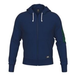 Sweat zapinany na zamek błyskawiczny z kapturem Errea Essential. Niebieskie bluzy ERREA, bez wzorów, z kapturem. W wyprzedaży za 165.50 zł.