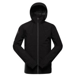 Kurtka męska miejska przeciwdeszczowa Alpine Pro Remon. Czarne kurtki przeciwdeszczowe Alpine Pro, m, bez wzorów, bez kaptura. W wyprzedaży za 409.00 zł.
