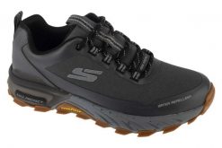 Buty sportowe Sneakersy męskie, Max Protect - Promote Track. Szare buty turystyczne Skechers, bez wzorów, z materiału, przed kostkę, bez zapięcia, trekkingowe. Za 399.99 zł.