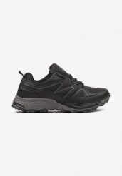 Czarne Płaskie Buty Sportowe Sneakersy z Tłoczoną Podeszwą Evida. Czarne buty sportowe casual Born2be, bez wzorów, bez zapięcia. W wyprzedaży za 135.99 zł.