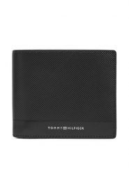 Tommy Hilfiger Duży Portfel Męski Th Foundation Extra Cc And Coin AM0AM13509 Czarny. Czarne portfele Tommy Hilfiger, bez wzorów, ze skóry. Za 369.99 zł.