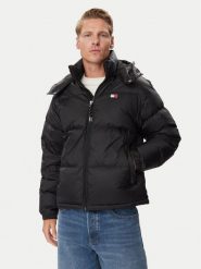 Tommy Jeans Kurtka puchowa DM0DM22036 Czarny Regular Fit. Czarne kurtki Tommy Jeans, l, bez wzorów, z jeansu, bez kaptura. Za 1,199.00 zł.