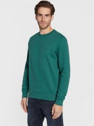 Petrol Industries Bluza M-3020-SWR002 Zielony Regular Fit. Zielone bluzy Petrol Industries, m, bez wzorów, z bawełny, bez kaptura. Za 99.99 zł.