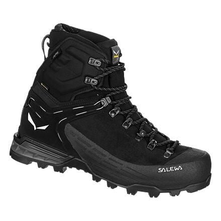 Buty trekkingowe męskie Salewa Ortles Ascent Mid Gtx. Czarne buty trekkingowe Salewa, bez wzorów, z materiału, za kostkę, bez zapięcia. Za 1,754.00 zł.