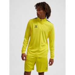 Kurtka z dresu Hummel Authentic half. Żółte kurtki Hummel, bez wzorów, z dresówki, bez kaptura. Za 212.50 zł.