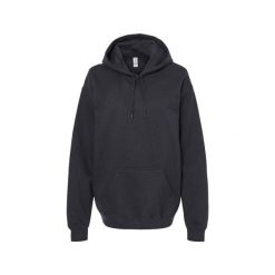 Bluza Z Kapturem Dla Dorosłych Unisex Softstyle Fleece Midweight. Czarne bluzy GILDAN, m, bez wzorów, z kapturem. Za 97.99 zł.