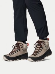 Columbia Trekkingi Newton Alpine Pt 2128861 Czarny. Czarne botki sznurowane Columbia, bez wzorów, ze skóry, bez obcasa, bez zapięcia. Za 599.99 zł.
