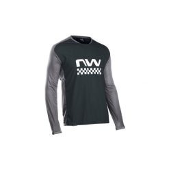 Koszulka rowerowa mtb NORTHWAVE EDGE Jersey LS czarna. Czarne bluzy Northwave, xl, bez wzorów, z jersey, bez kaptura. Za 160.00 zł.