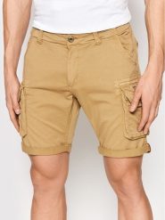 Alpha Industries Szorty materiałowe Crew 176203 Beżowy Regular Fit. Brązowe szorty Alpha Industries, m, bez wzorów, z bawełny. Za 249.00 zł.