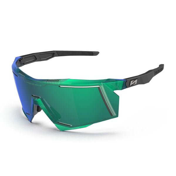 Sportowe okulary przeciwsłoneczne Aerostorm Zielone z powłoką lustrzaną. Zielone okulary przeciwsłoneczne SCICON SPORTS. Za 652.75 zł.