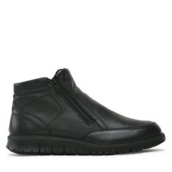 Botki Ara. Czarne botki sznurowane Ara, bez wzorów, bez obcasa, bez zapięcia. Za 539.99 zł.