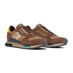 Buty męskie Napapijri Virtus. Brązowe buty turystyczne Napapijri, bez wzorów, bez zapięcia. Za 359.99 zł.