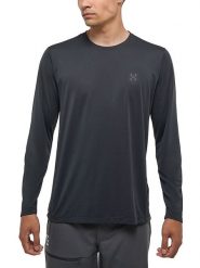 Haglöfs Koszulka funkcyjna w kolorze czarnym rozmiar: M. Czarne t-shirty sportowe Haglöfs, bez wzorów, bez ramiączek, outdoorowe. Za 152.98 zł.