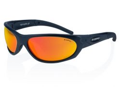 Okulary przeciwsłoneczne MILITARY MARINES Matt Black Red REVO + ETUI. Czarne okulary przeciwsłoneczne OPC. Za 199.99 zł.