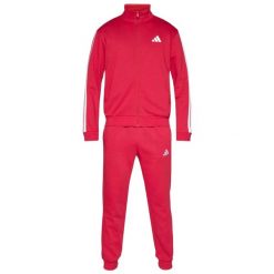 Dres polarowy adidas 3-Stripes. Czerwone komplety dresowe Adidas, xs, bez wzorów, z dresówki, bez ramiączek. Za 295.50 zł.