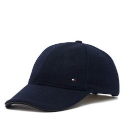 Czapka z daszkiem Tommy Hilfiger. Niebieskie czapki z daszkiem Tommy Hilfiger, bez wzorów. Za 269.99 zł.