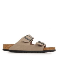 Klapki Birkenstock Arizona Birkibuc Dorosłych. Brązowe klapki Birkenstock, z materiału. Za 422.96 zł.