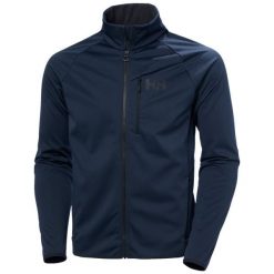 Kurtka wodoodporna Helly Hansen HP Windproof Fleece 2.0. Niebieskie kurtki Helly Hansen, l, bez wzorów, z polaru, bez kaptura. Za 492.99 zł.