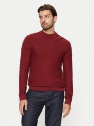 Selected Homme Sweter Tion 16095640 Czerwony Regular Fit. Czerwone swetry rozpinane Selected Homme, m, bez wzorów, z bawełny, bez kołnierzyka, bez ramiączek. Za 139.99 zł.