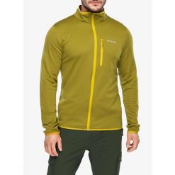 Bluza bez kaptura męska Columbia Essential Hike Grid Fleece Full Zip. Zielone bluzy Columbia, m, bez wzorów, bez kaptura. Za 291.49 zł.