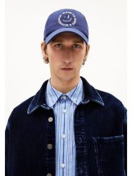 Armedangels Czapka "Yenaas" w kolorze niebieskim rozmiar: onesize. Niebieskie czapki z daszkiem armedangels, bez wzorów, z bawełny. Za 108.99 zł.