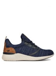 Mustang Sneakersy 4132-311 Granatowy. Niebieskie buty sportowe casual Mustang, bez wzorów, z materiału, bez zapięcia. Za 319.99 zł.