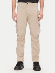 C.P. Company Spodnie materiałowe 18CMPA058A005694G Khaki Regular Fit. Brązowe spodnie materiałowe C.P. Company, m, bez wzorów, z bawełny. Za 769.99 zł.