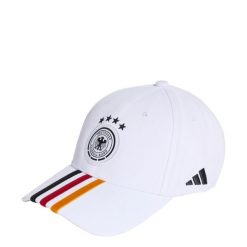 Czapka Niemcy Football. Białe czapki z daszkiem Adidas, bez wzorów, z materiału. Za 119.00 zł.