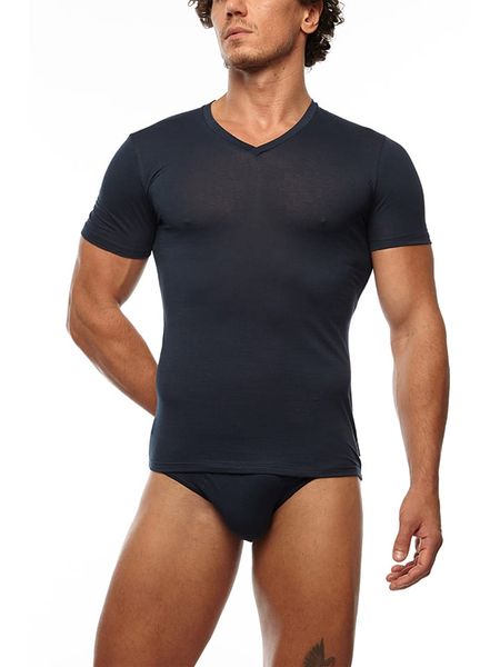 COTONELLA Koszulka w kolorze granatowym rozmiar: S. Niebieskie bezrękawniki COTONELLA, s, bez wzorów, bez kołnierzyka, bez ramiączek. Za 52.95 zł.