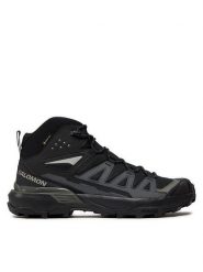 Salomon Trekkingi X Ultra 360 Mid Gore-Tex L47447600 Czarny. Czarne botki sznurowane Salomon, bez wzorów, z gore-texu, bez obcasa, bez zapięcia. Za 699.99 zł.