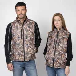 Kamizelka kamuflażowa - 1 bateria Dorośli. Brązowe kurtki outdoor i hardshell G-HEAT, xl, bez wzorów, bez kaptura. Za 564.75 zł.